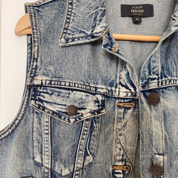 J. Crew Jackets & Blazers - J.Crew Denim Vest